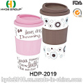 Tasse de café en plastique sans BPA à double paroi durable (HDP-2019)